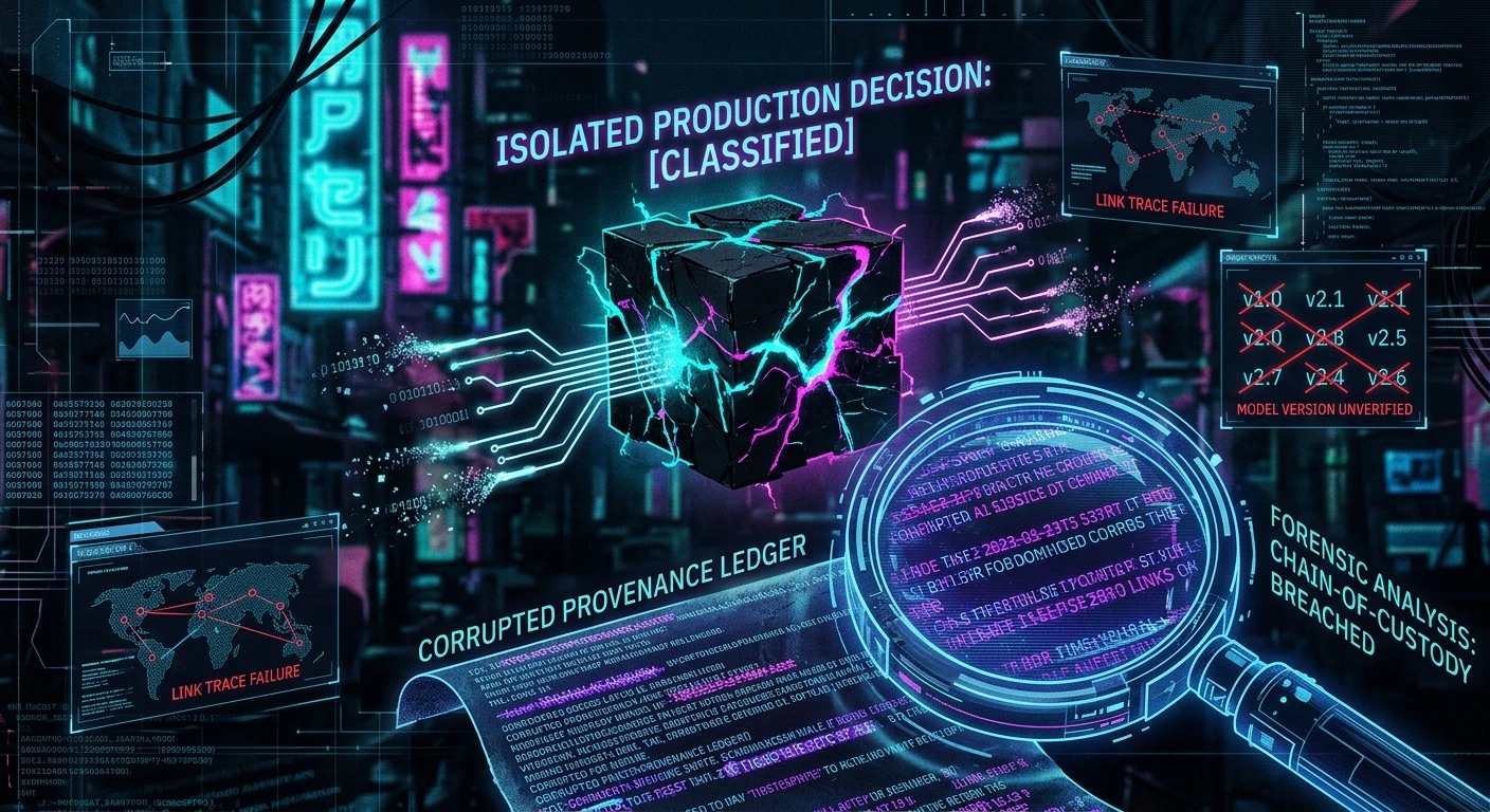 The Model Provenance Gap: Why You Cannot Prove Which Model Produced a Decision in Production
